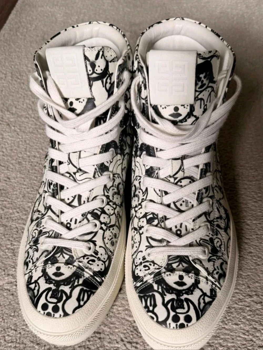 Givenchy X Chito Mens High Too 4G White Sneakers Size 8 US (41 EU)
